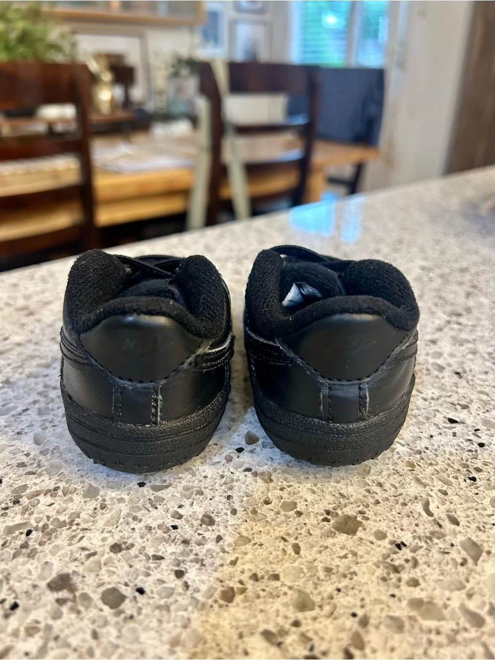 Nike Force 1 Crib Baby Booties Triple Black SIZE 4C Infant Sneaker CK2201-001